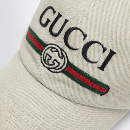Beige cotton baseball cap 875736 4HBKH 9779 GUCCI 