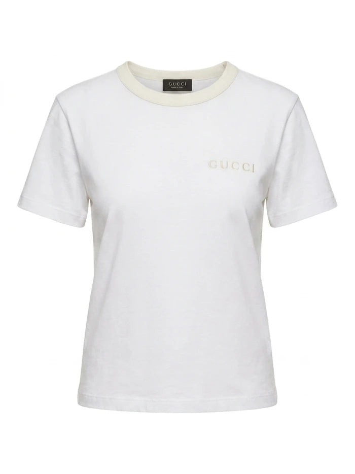 T-shirt with embroidery 875771 XJH1P 9000 GUCCI 