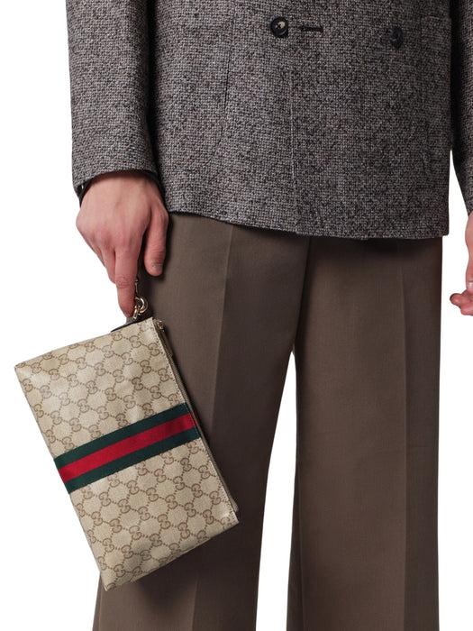 Small GG pouch with Web ribbon 875821 FAF79 8547 GUCCI 