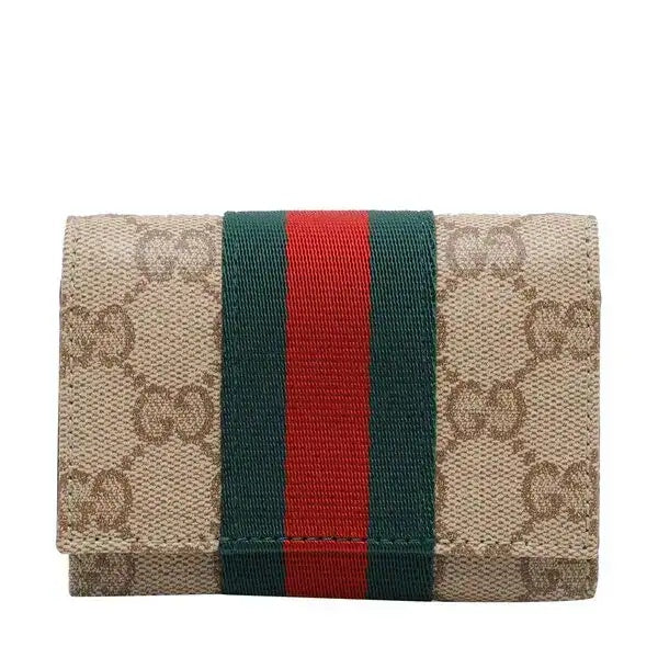 Bi-fold card case with Web 876044 FAF8R8547 GUCCI 