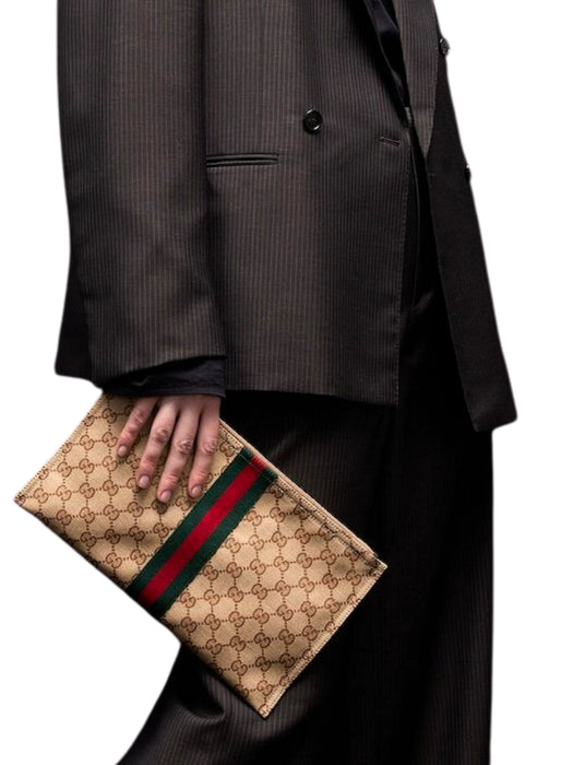 Large pouch with Web 876054 FAF8R8547 GUCCI 