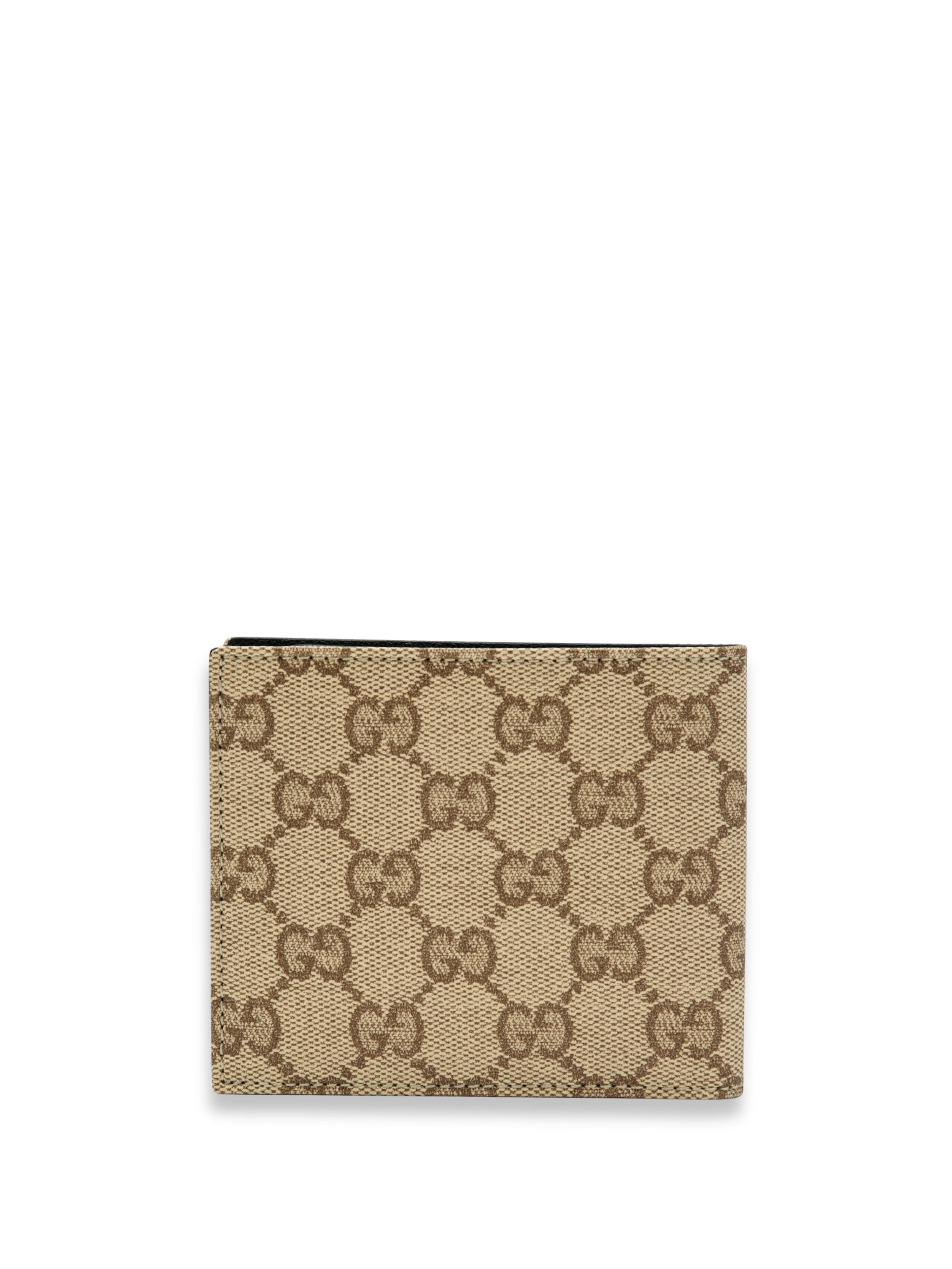 Beige sand GG canvas Essence Classic bi-fold wallet 876390 FAF8A 9767 GUCCI 