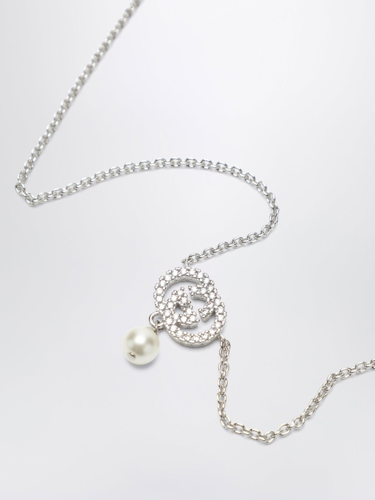 GG necklace with crystals and pearls A00095 J9740 8524 GUCCI 