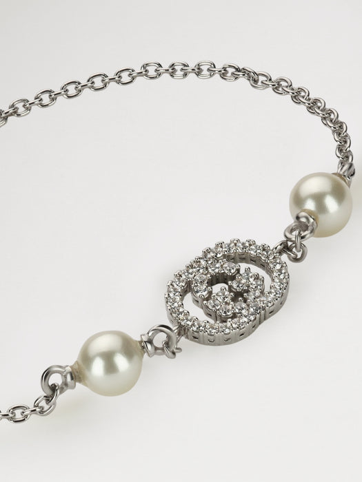 Crystal and pearl bracelet A0009D J9740 8524 GUCCI 