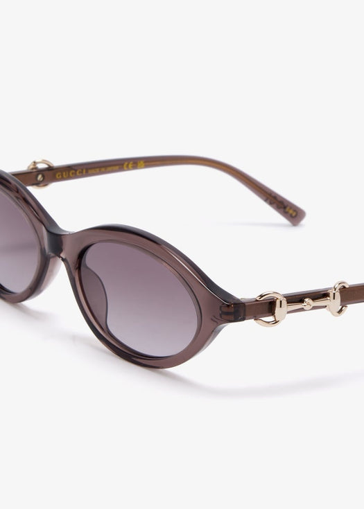 Oval-frame sunglasses A000Q0 J07402812 GUCCI 
