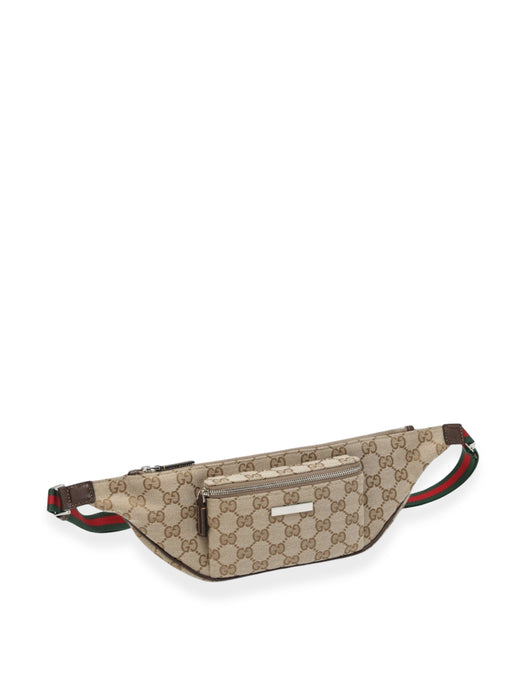 Flatpack Small Brown GG Fabric Belt Bag A00230 FAGBV 9653 GUCCI 