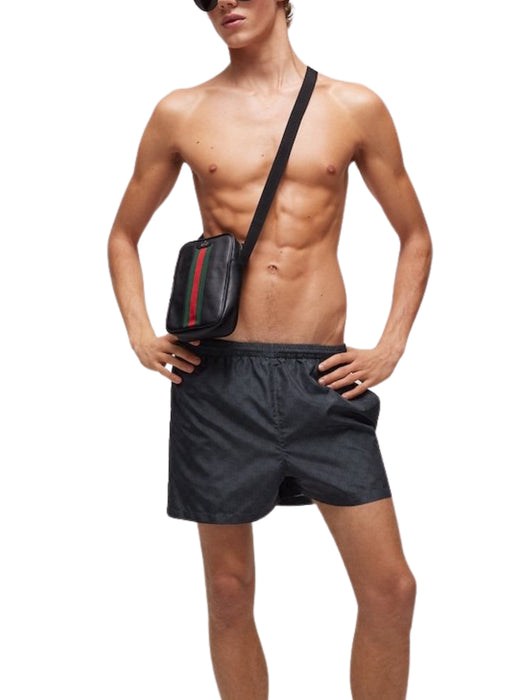 Printed polyester poplin swim shorts A003M7 XHALN 1120 GUCCI 