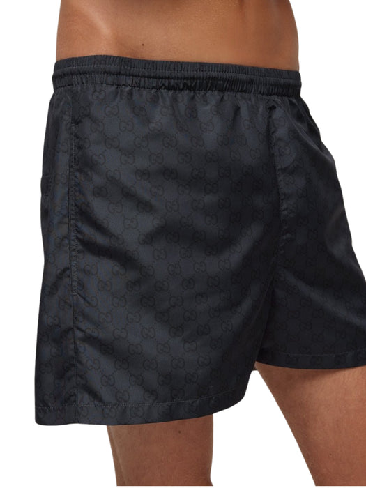 Printed polyester poplin swim shorts A003M7 XHALN 1120 GUCCI 