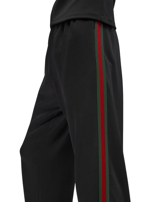 Viscose jersey sportswear pants with Web A003QI XJHZO 1000 GUCCI 