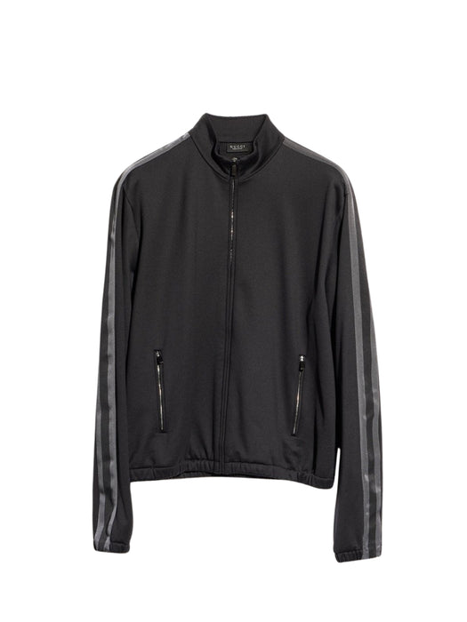 Cotton jersey zip jacket with muted Web A003RN XJH5O 1222 GUCCI 