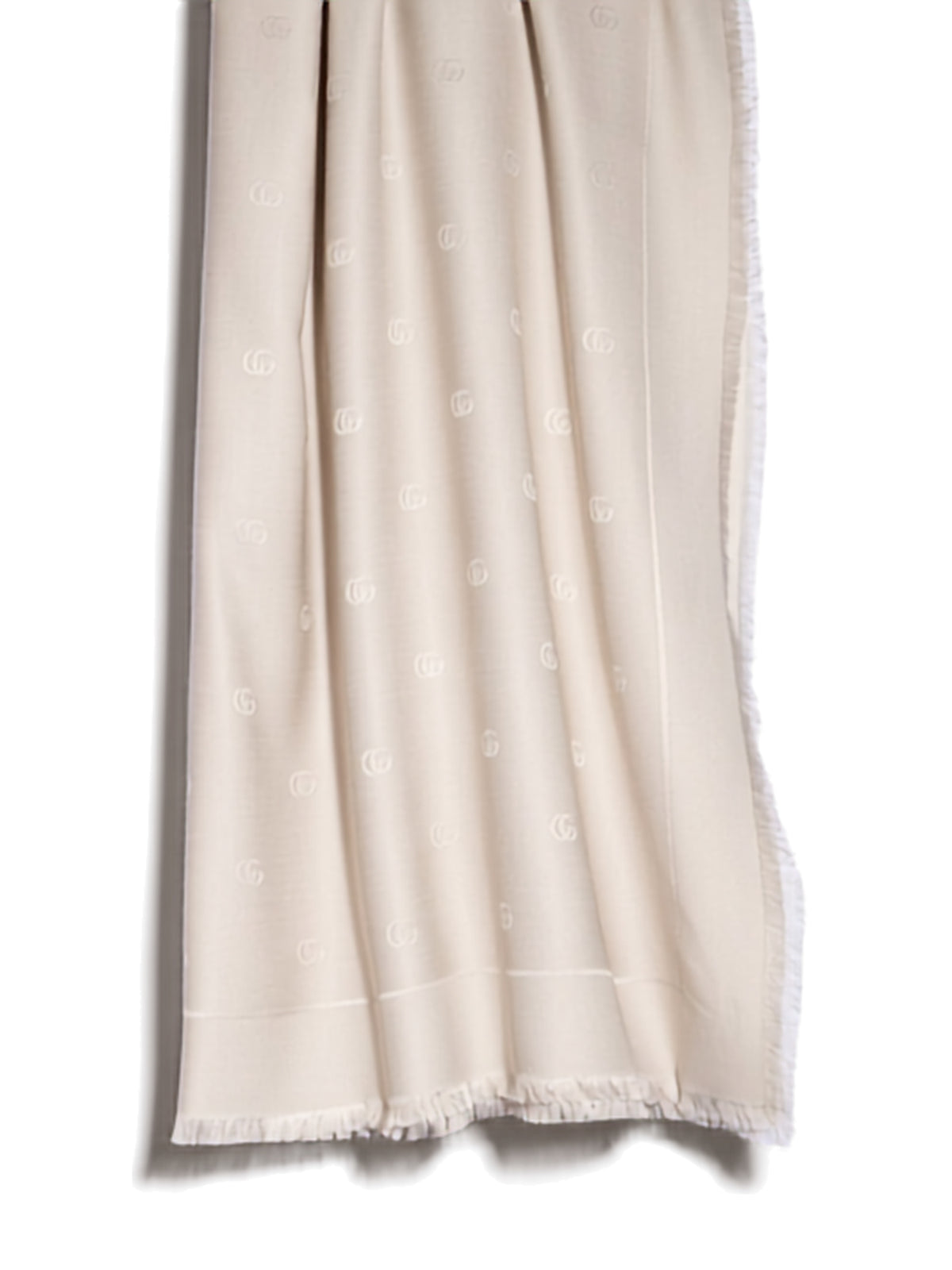 Double G silk wool shawl A0057B 3GA381400 GUCCI 