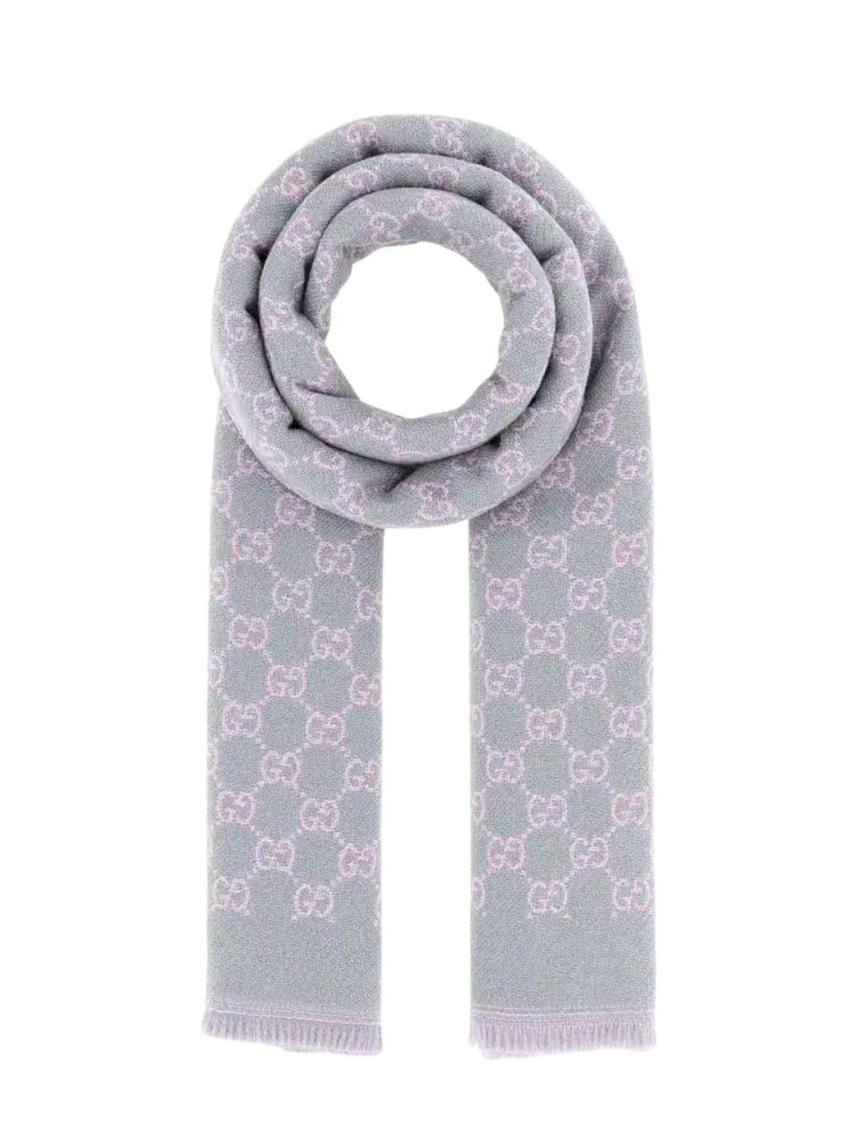 Embroidered wool blend scarf A005IW 3GAMQ1372 GUCCI 