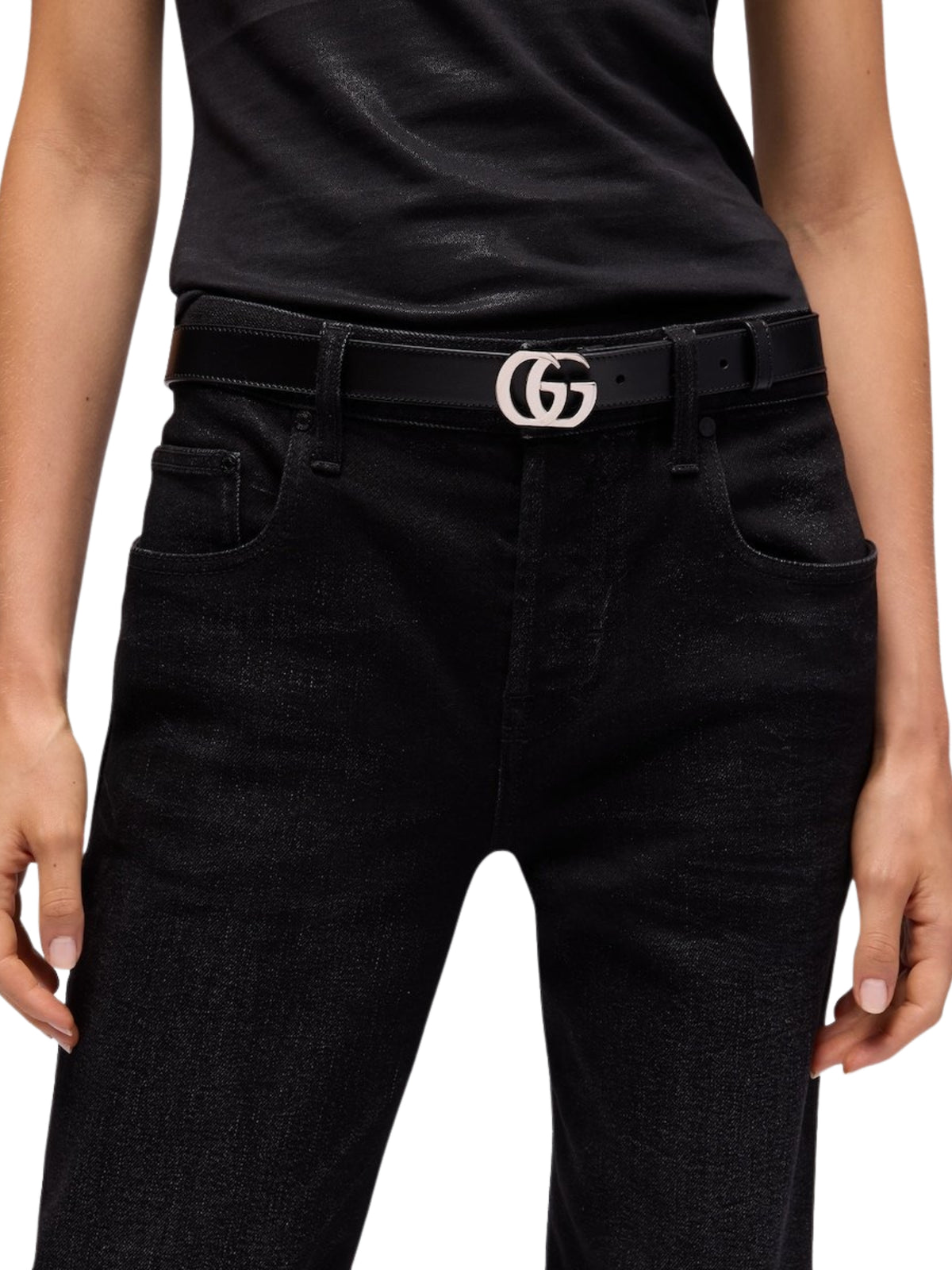 Cut GG Marmont thin belt A005SN AAF631000 GUCCI 