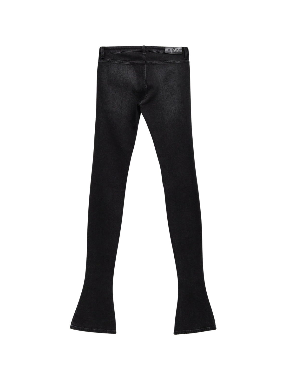 Fitted stretch cotton denim pants A0067E XDDIR1000 GUCCI 