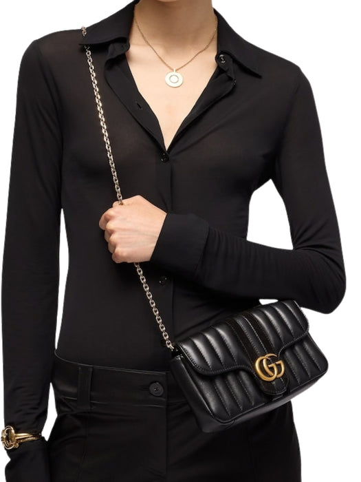 Jetset GG Marmont small shoulder bag A006X1 AAG8T1000 GUCCI 