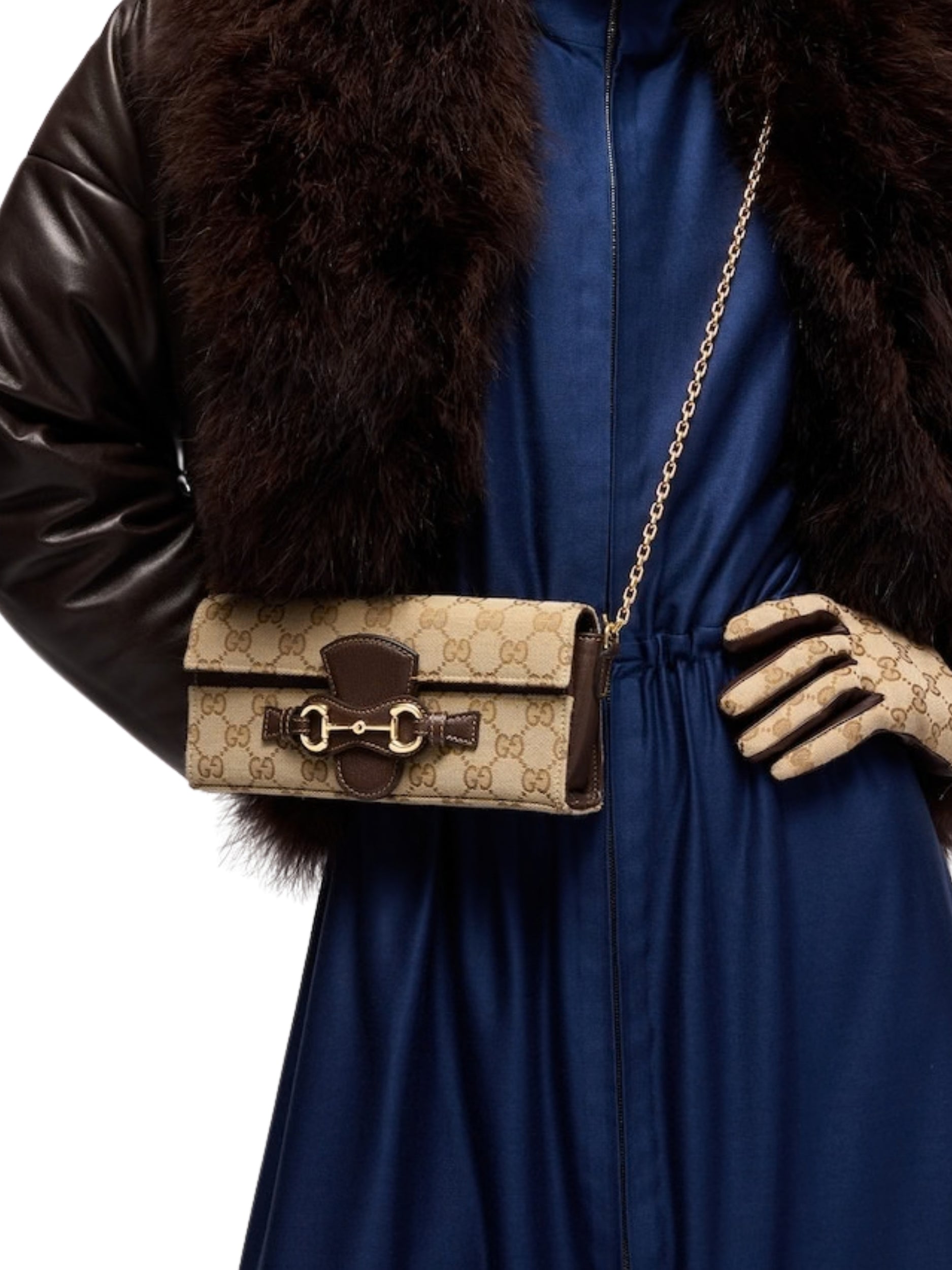 Wallet on chain with Horsebit A006YU FAGH89651 GUCCI 