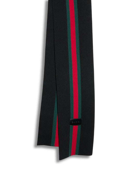 Striped wool cashmere jacquard scarf A007FJ 4GALH1066 GUCCI 