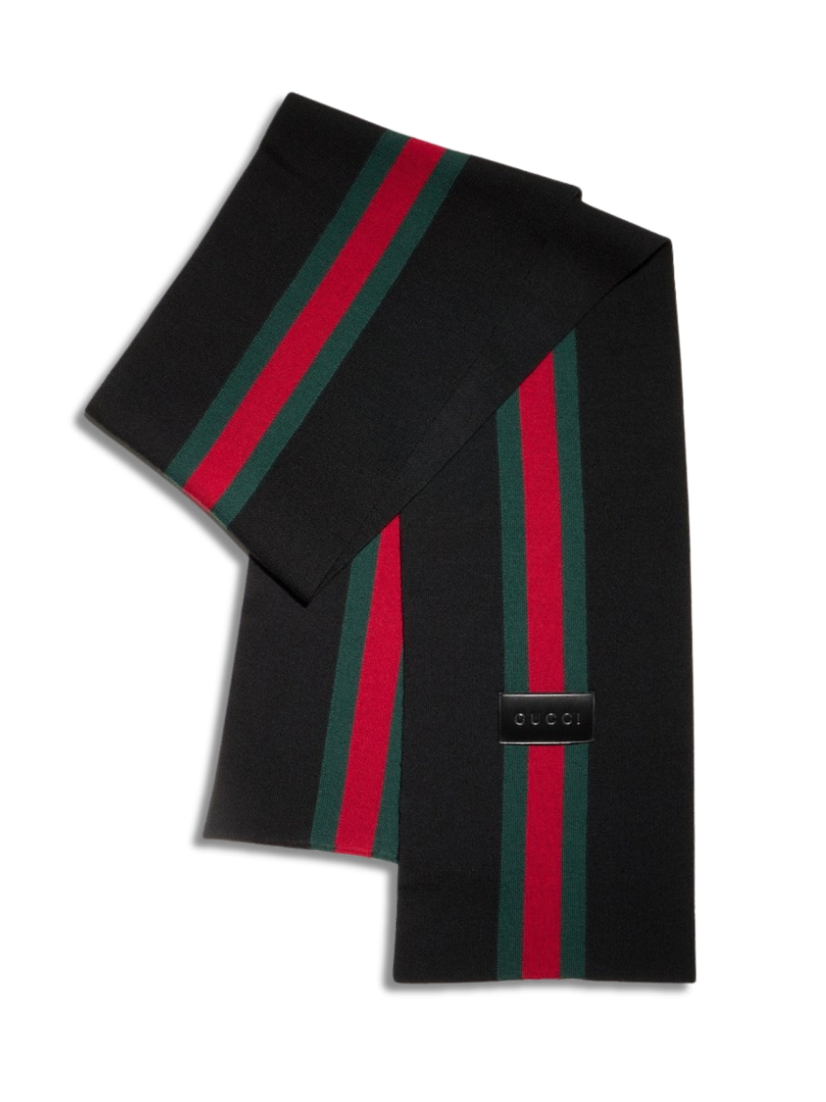 Striped wool cashmere jacquard scarf A007FJ 4GALH1066 GUCCI 