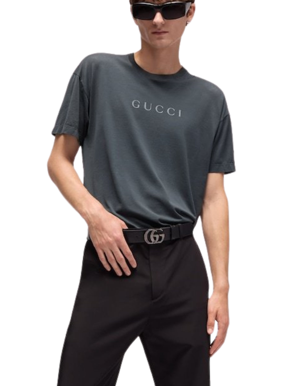 Cotton T-shirt with print A007GS XJH4B 1045 GUCCI 