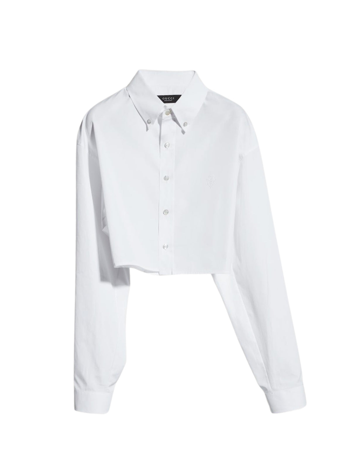 Cropped cotton poplin shirt A007UX 211319000 GUCCI 