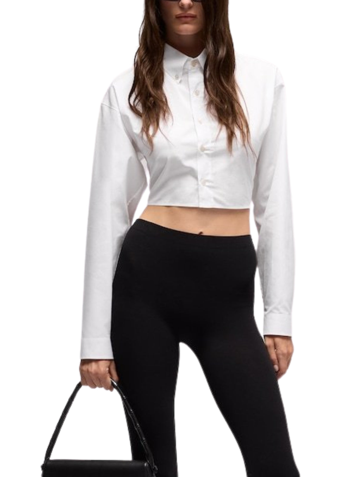 Cropped cotton poplin shirt A007UX 211319000 GUCCI 