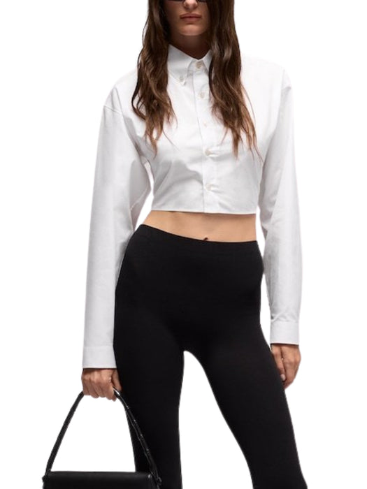 Cropped cotton poplin shirt A007UX 211319000 GUCCI 