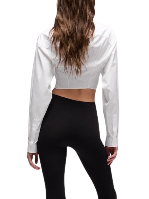 Cropped cotton poplin shirt A007UX 211319000 GUCCI 
