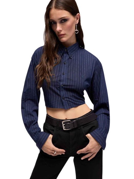 Pinstripe cotton poplin shirt A007UX ZAVSW4632 GUCCI 