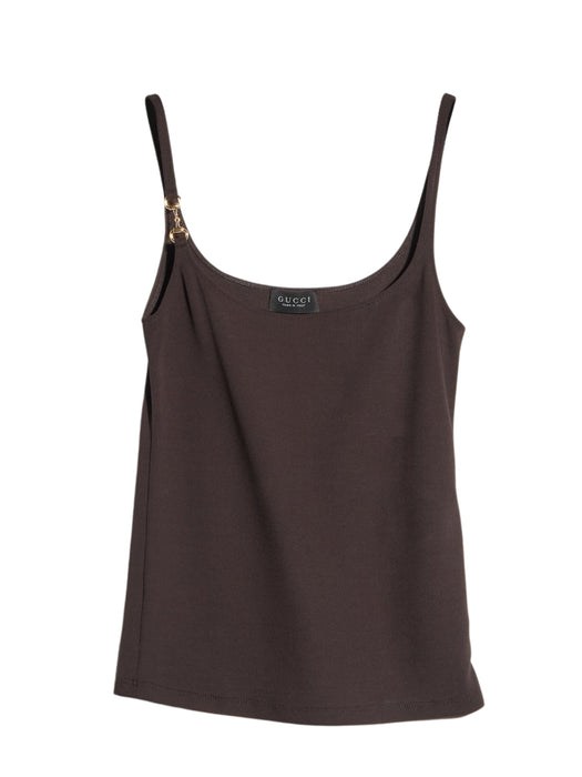 Viscose crêpe jersey top with Horsebit A007ZE XUAPP2206 GUCCI 