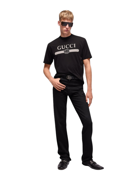 Cotton jersey T-shirt with print A0095J XJH5Y1152 GUCCI 