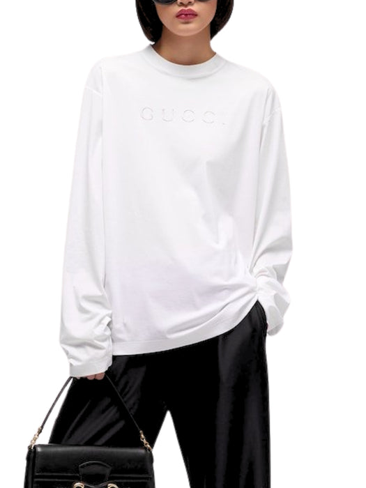 Cotton jersey T-shirt with print A0097V XJH3Z9066 GUCCI 