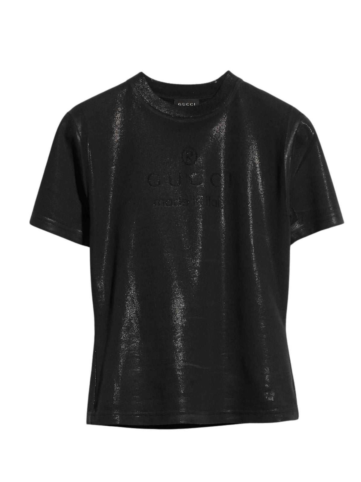 Technical cotton jersey T-shirt with print<BR/> A009A5 XJH6N1152 GUCCI 