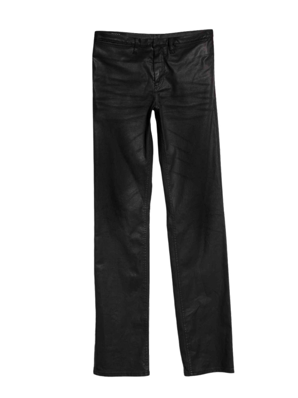 Coated stretch cotton twill denim pants<BR/> A009VU XDDH3 1000 GUCCI 