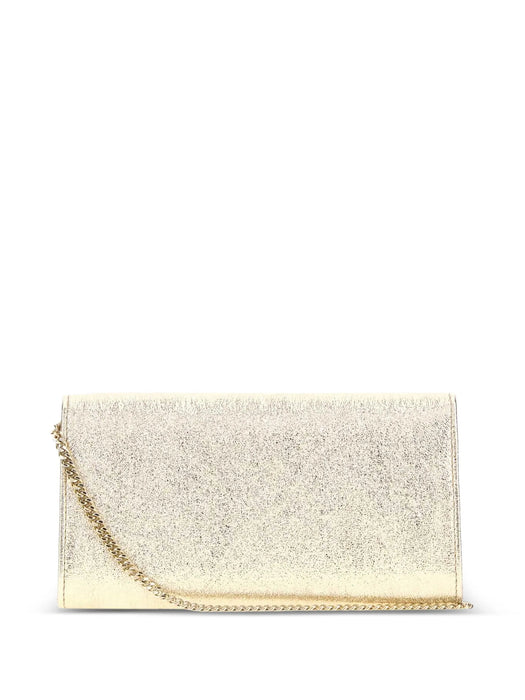Emmie clutch bag EMMIE DXBPLATINUM ICE/LIGHT GOLD JIMMY CHOO 