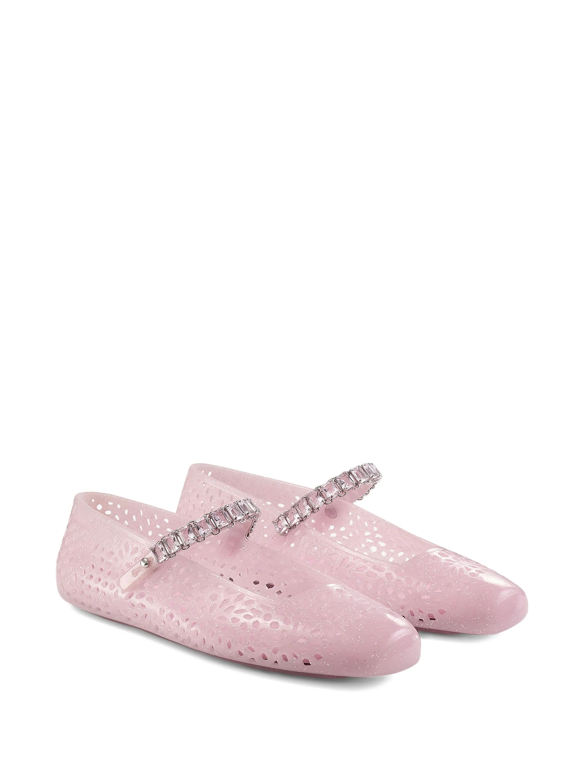 Cotton Candy Jelly Ballerina Flats THE JELLY NTXCOTTON CANDY/SILVER MIX/COTTON JIMMY CHOO 