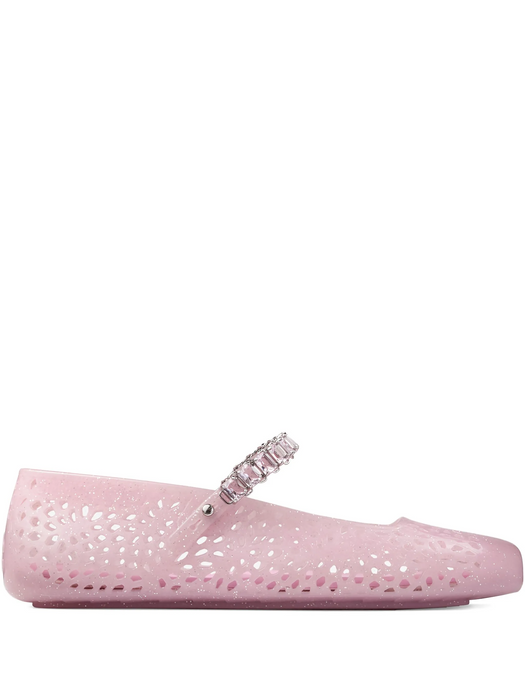 Cotton Candy Jelly Ballerina Flats THE JELLY NTXCOTTON CANDY/SILVER MIX/COTTON JIMMY CHOO 