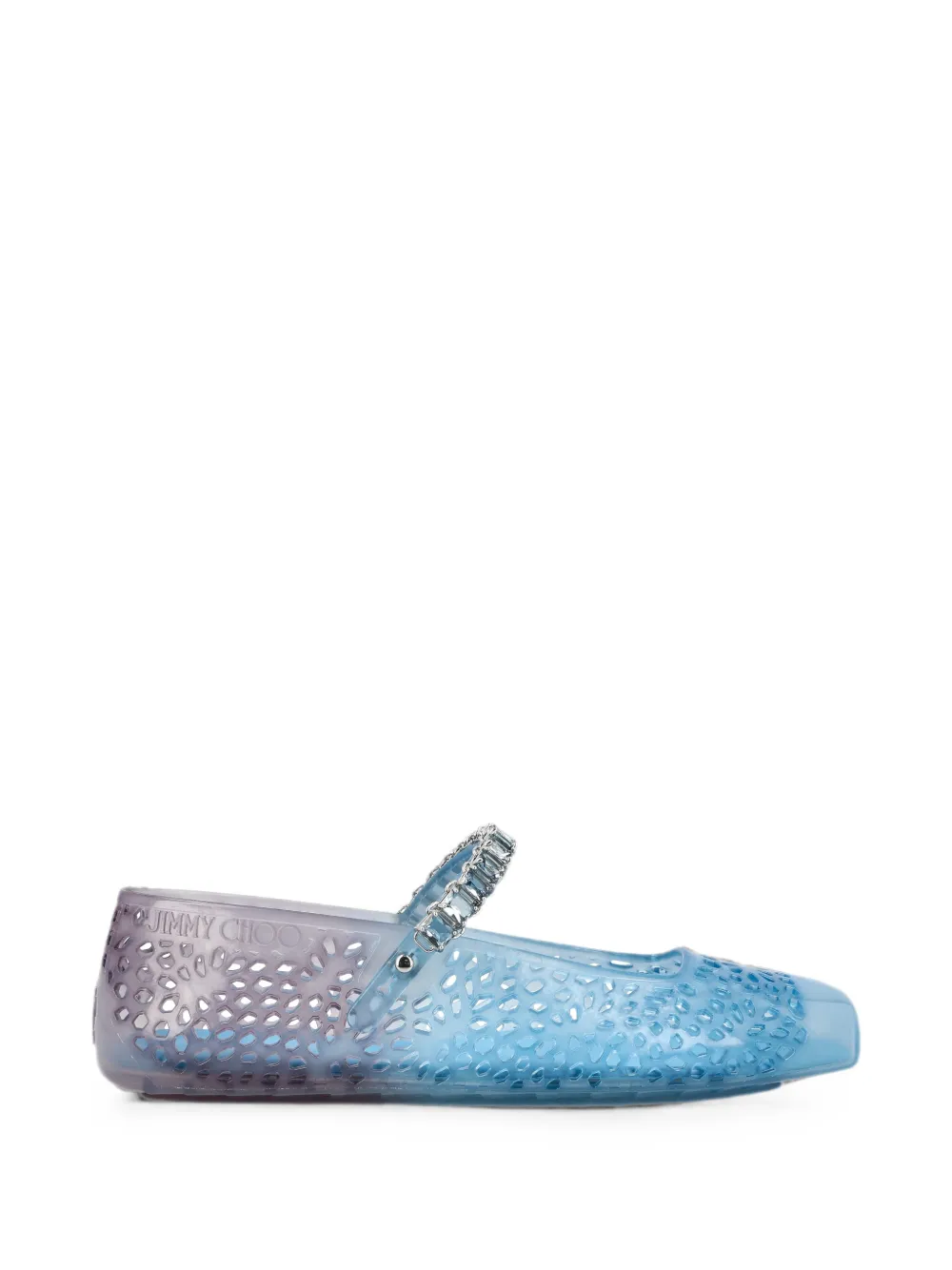 Denim Degrade Jelly Ballerina Flats THE JELLY TKCDENIM/DENIM JIMMY CHOO 