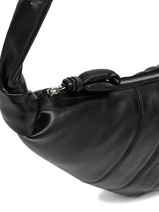 Medium Croissant leather shoulder bag BG0001 LL095BLACK BK999 LEMAIRE 