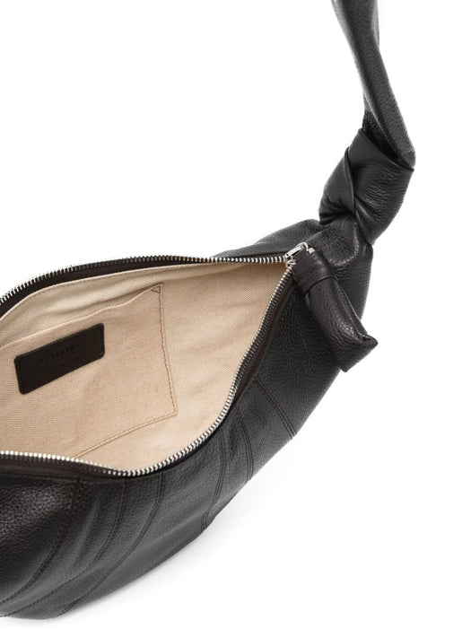 Small croissant cross body bag BG0003 LL0018BR490 DARK CHOCOLATE BR490 LEMAIRE 