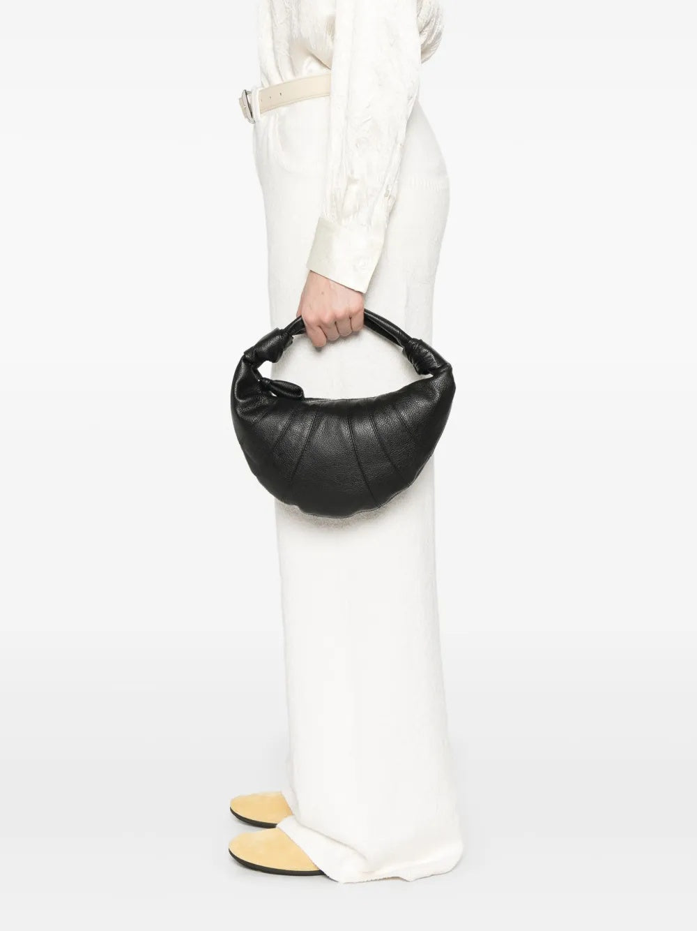 Mini Fortune Croissant tote bag BG0125 LL0018BLACK BK999 LEMAIRE 