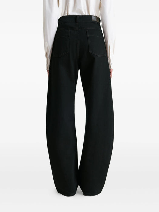 High waisted curved pants PA1264 LD1055 BLACK BK999 LEMAIRE 