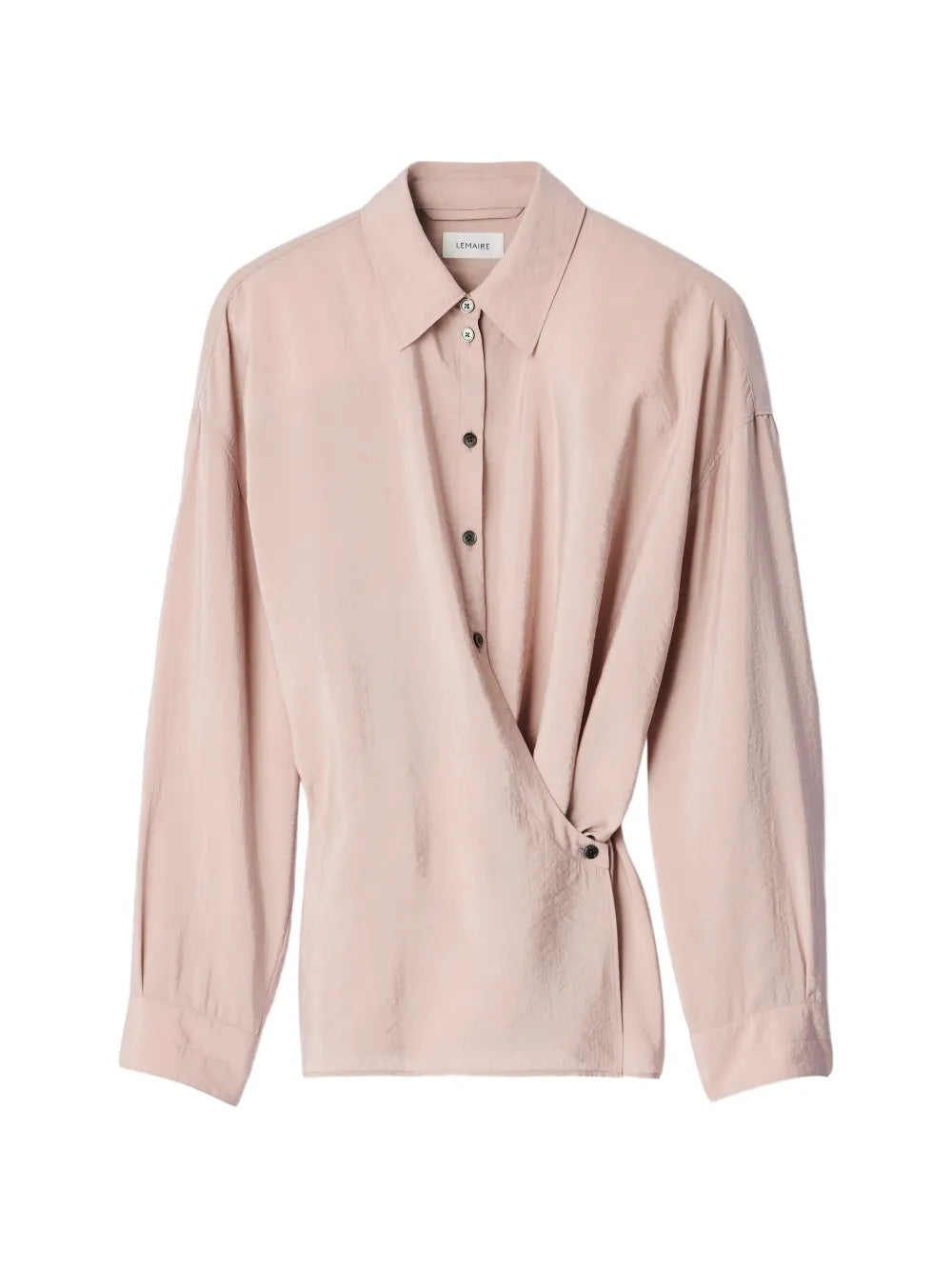 Straight collar Twisted shirt in dry silk SH1141 LF1308ORCHID PK003 LEMAIRE 