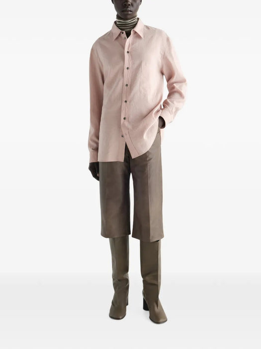 Straight shirt in dry-silk SH1291 LF1308ORCHID PK003 LEMAIRE 