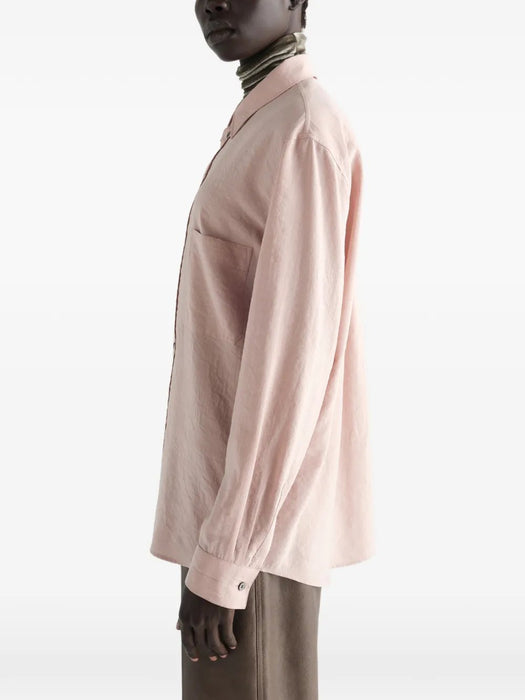 Straight shirt in dry-silk SH1291 LF1308ORCHID PK003 LEMAIRE 