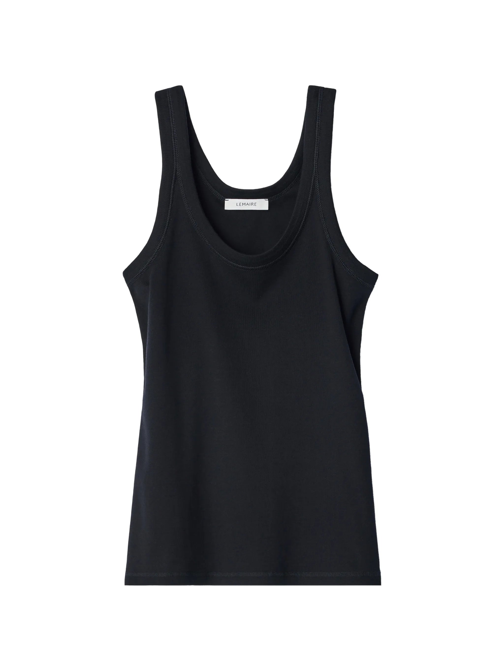 Rib tank top in jersey TS0001 LJ1016BLACK BK999 LEMAIRE 