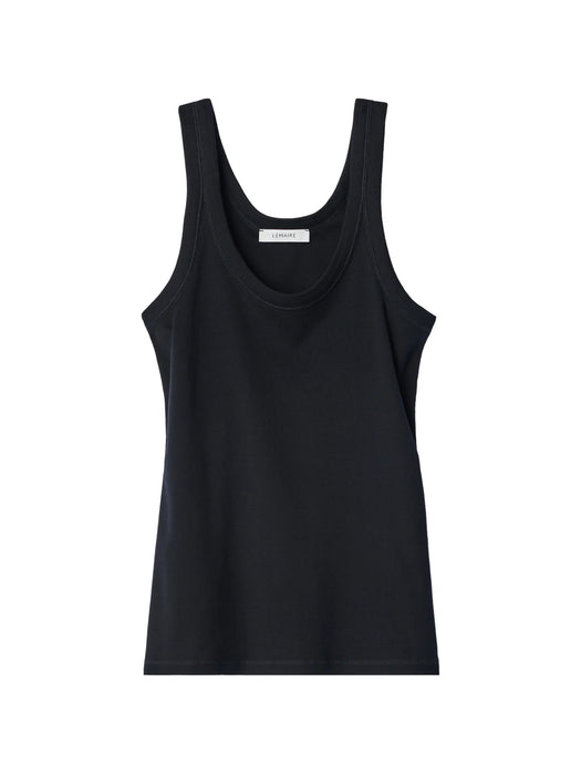 Rib tank top in jersey TS0001 LJ1016BLACK BK999 LEMAIRE 