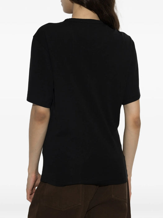 Rib T-shirt TS0002 LJ1016BLACK BK999 LEMAIRE 