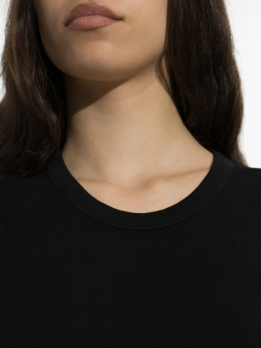 Rib T-shirt TS0002 LJ1016BLACK BK999 LEMAIRE 