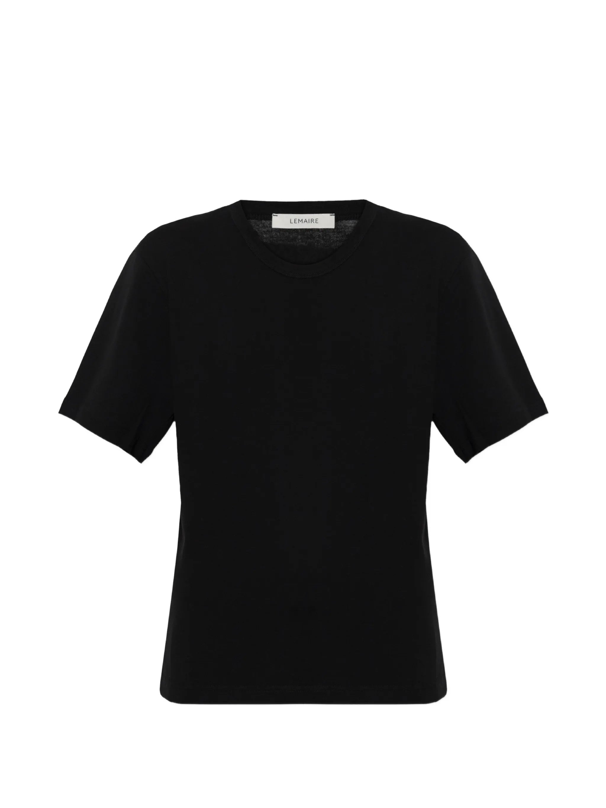 Rib T-shirt TS0002 LJ1016BLACK BK999 LEMAIRE 
