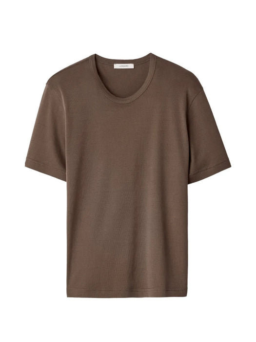 Rib T-shirt in jersey TS0002 LJ1016CAROB BR516 LEMAIRE 
